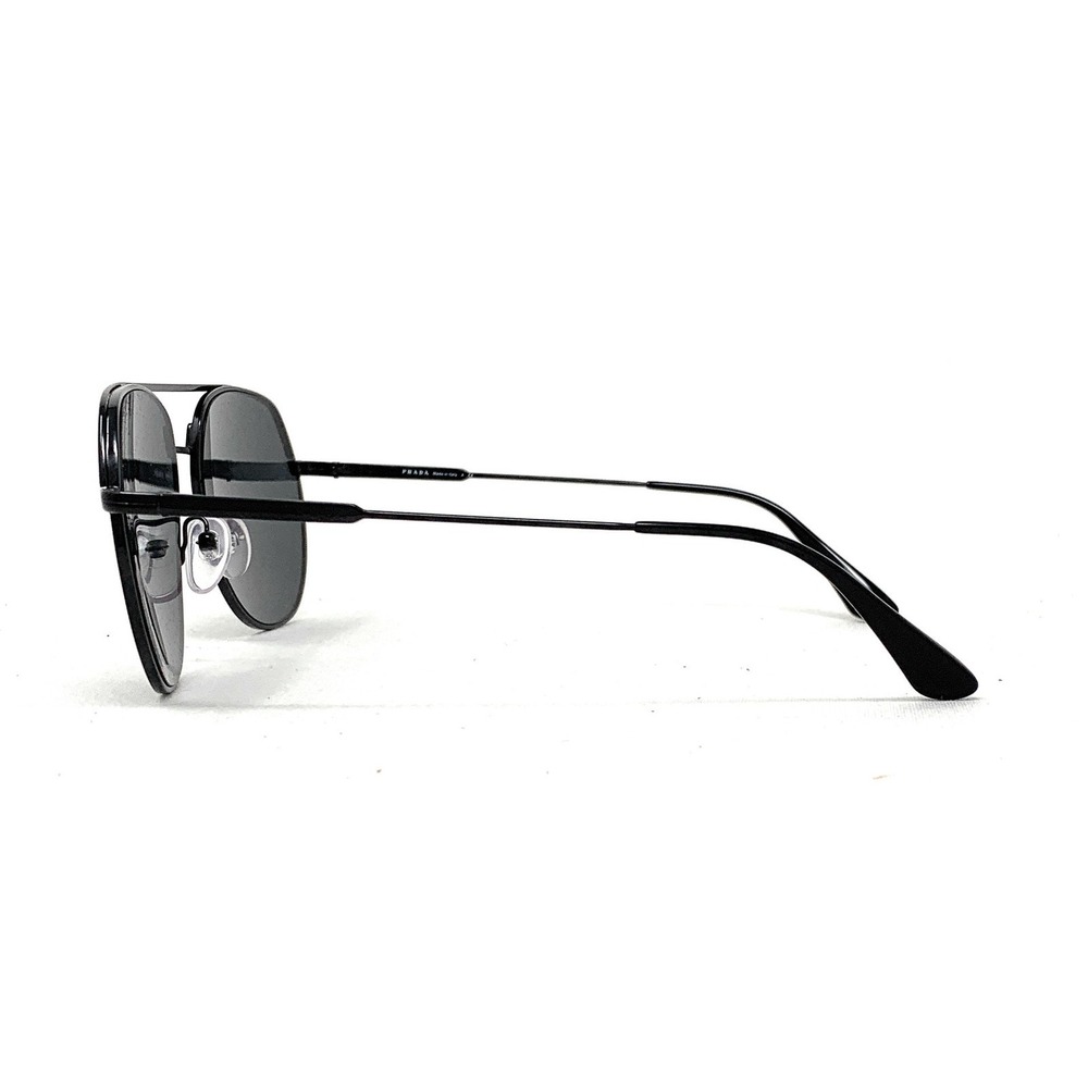 PRADA SPR 55U 1AB-5S0 Pilot Men's Sunglasses Conceptual Black w/ Grey 57mm - Picture 4 of 6